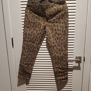 Blank NYC Animal Print Trousers